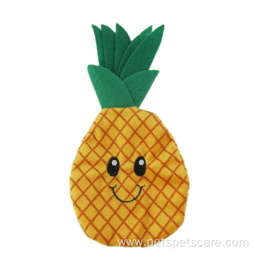 Custom Fruit Plush Pineapple Pet Toy